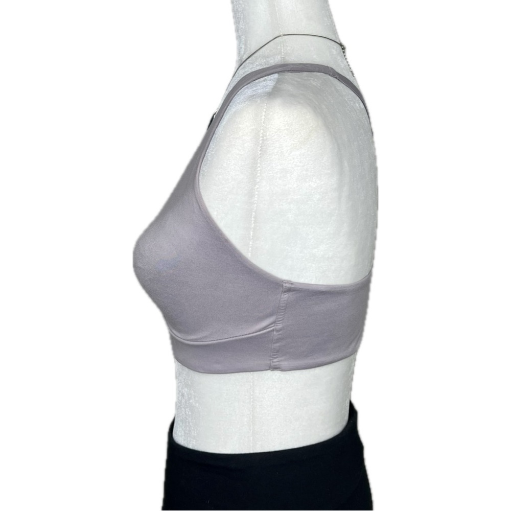 Victoria’s Secret Bra Unlined Plunge Racerback Bralette Seamless Deep V Grey 36C - Picture 4 of 11